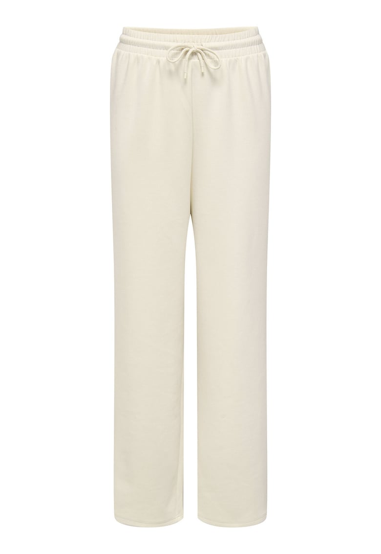 Pantaloni dama - trening - poliester - ecru