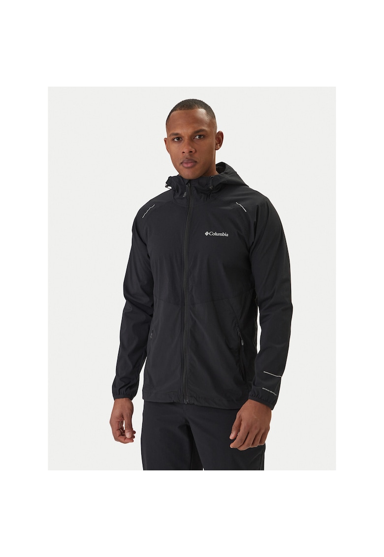 Jacheta sport barbati - neagra - 96% nailon - 4% elastan -
