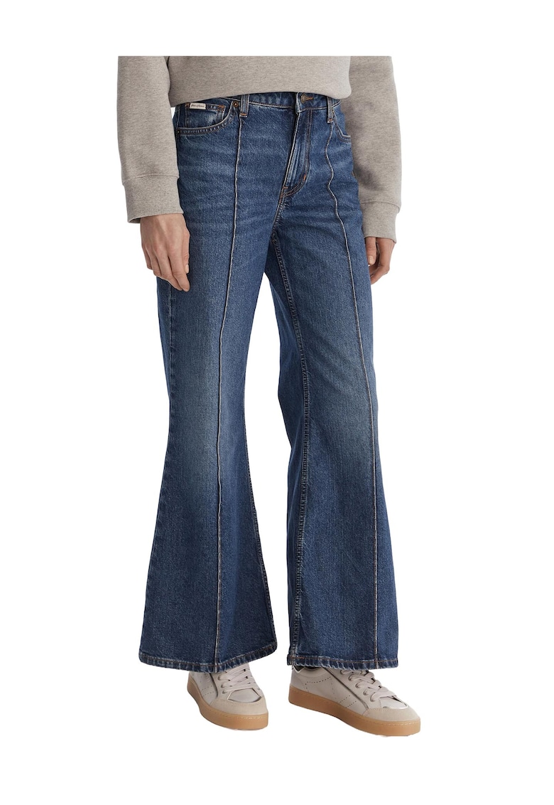 Blugi dama - bumbac - albastri - cu fermoar