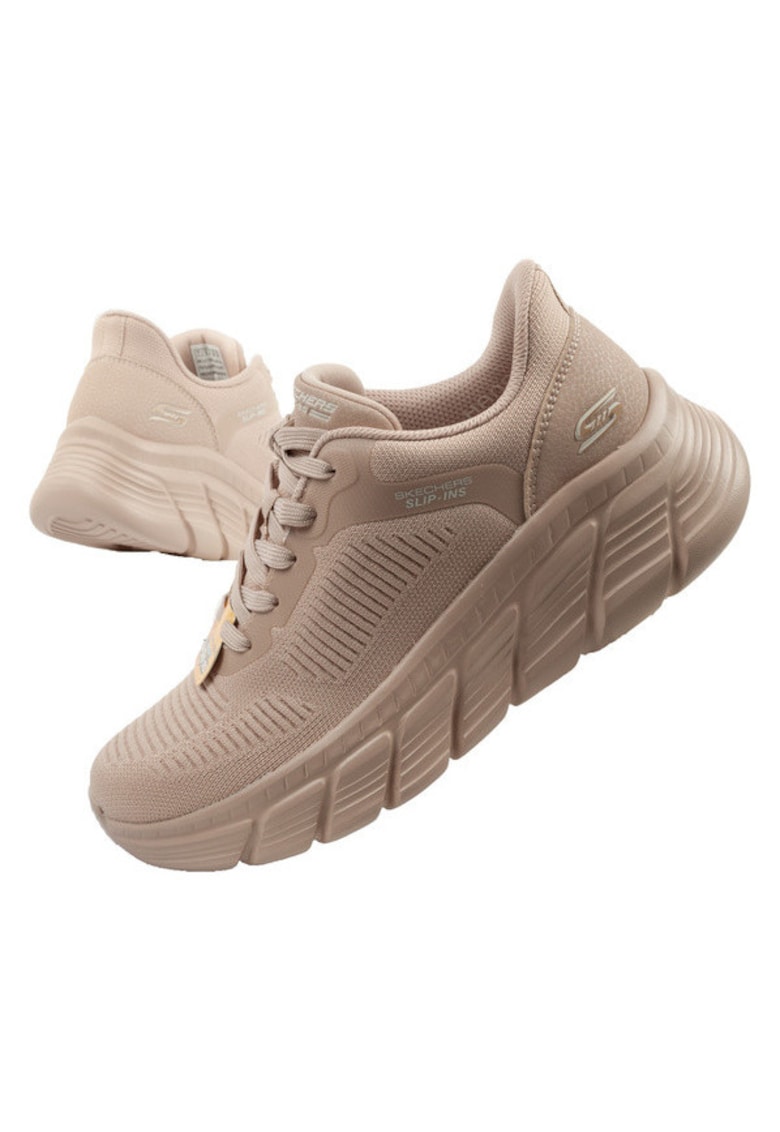 Pantofi sport confortabili Bobs B Flex SLIP-INS bej pentru femei - Bej