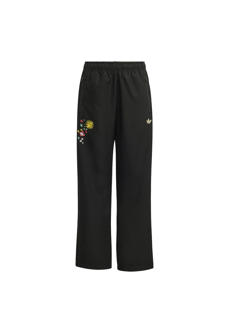 Pantaloni sport copii - poliester reciclat - negru -