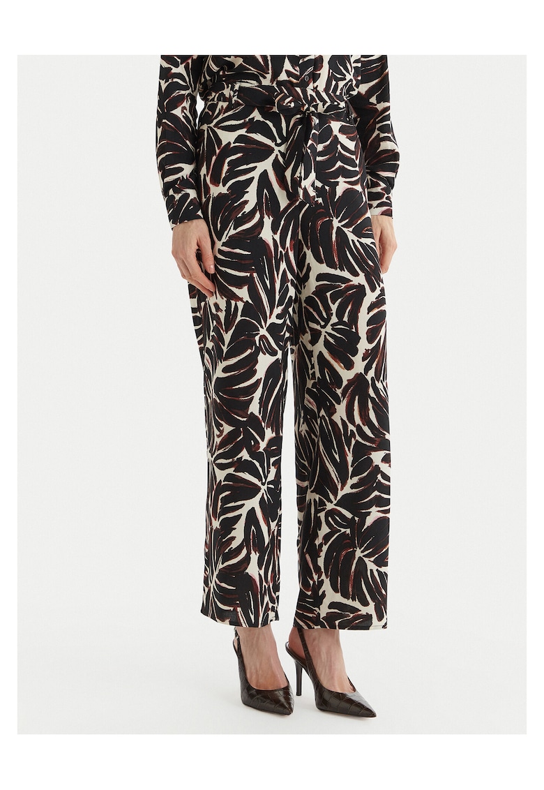 Pantaloni dama - material viscoza - Negru