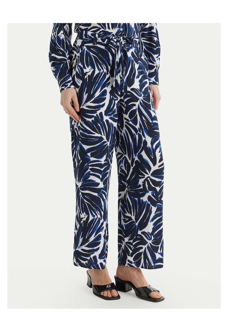 Pantaloni dama - material viscoza - Bleumarin