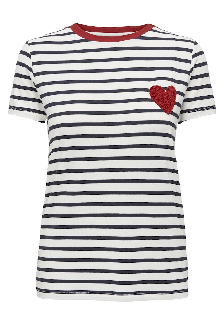 Tricou dama - model dungi - alb - viscoza/elastan