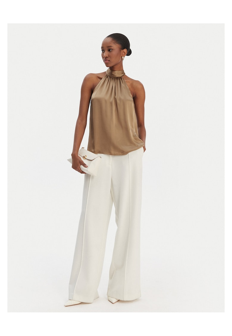 Top dama - matase - bej