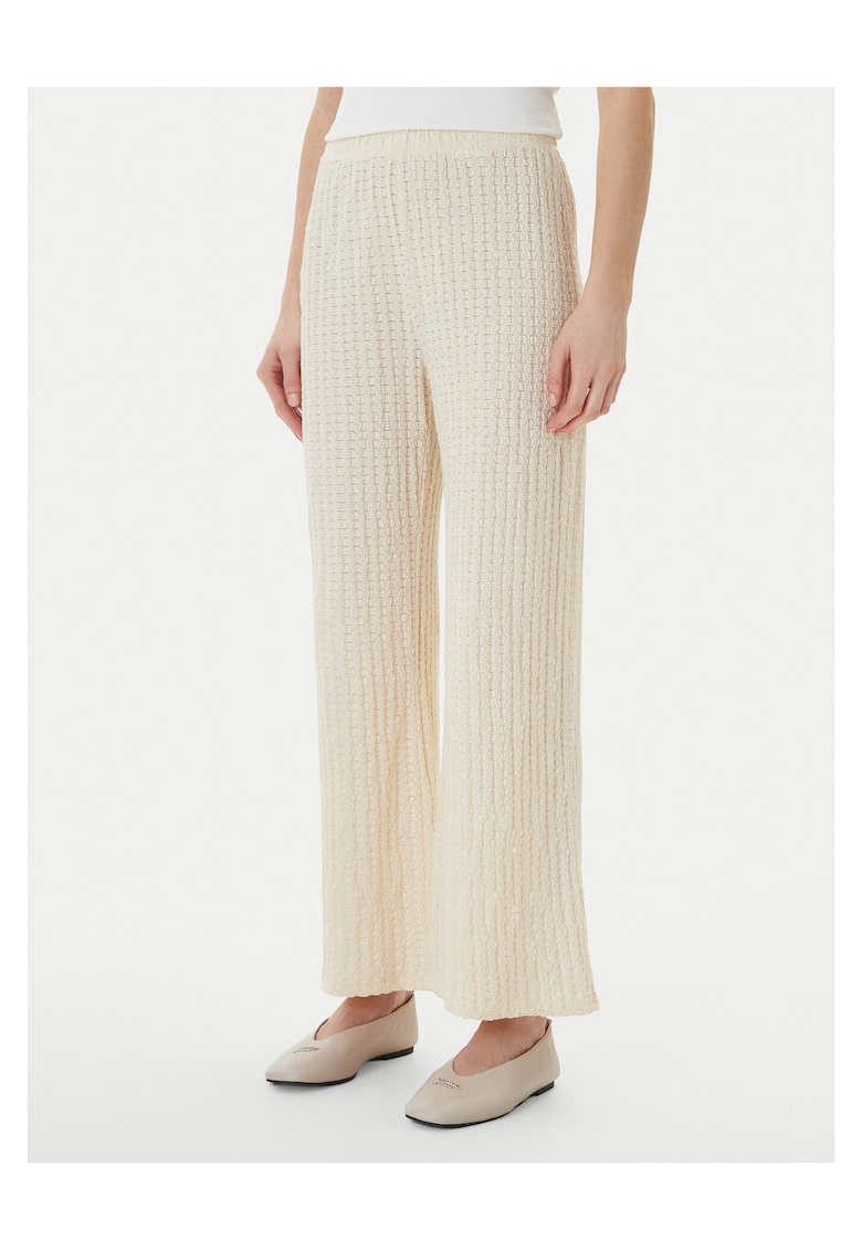 Pantaloni dama - bumbac - bej