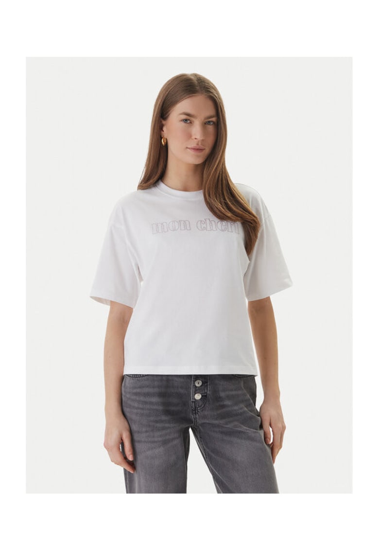 Tricou de dama - din bumbac organic - alb