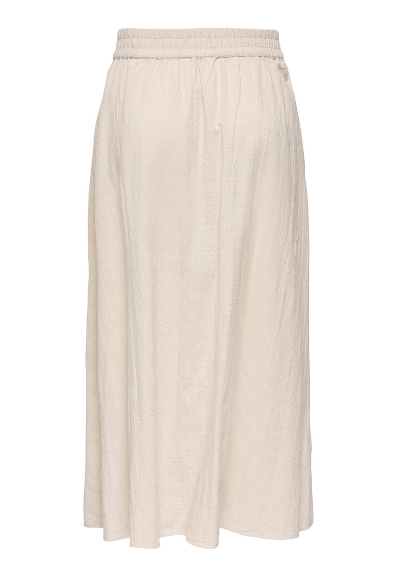 Fusta maxi bumbac - bej - pentru femei -