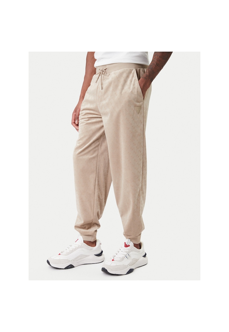 Pantaloni sport barbati - poliester - bejdwqfwd - Bej