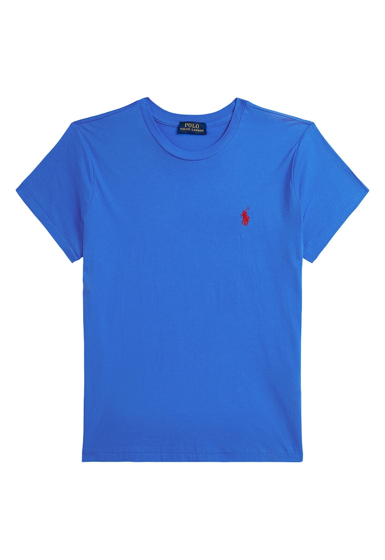 Tricou dama - bumbac - albastru