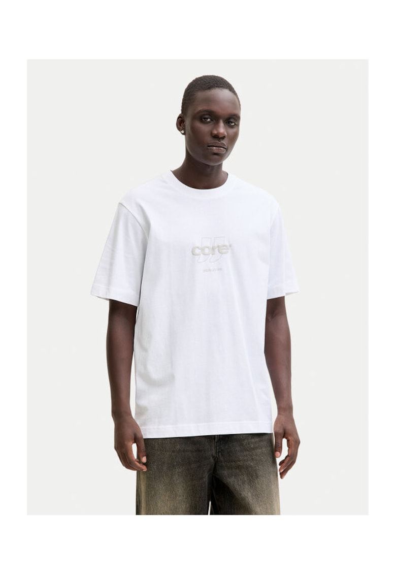 Tricou pentru barbati - din bumbac - alb