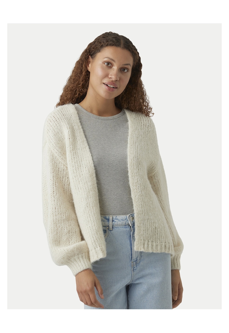 Cardigan dama supradimensional ecru - Ecru