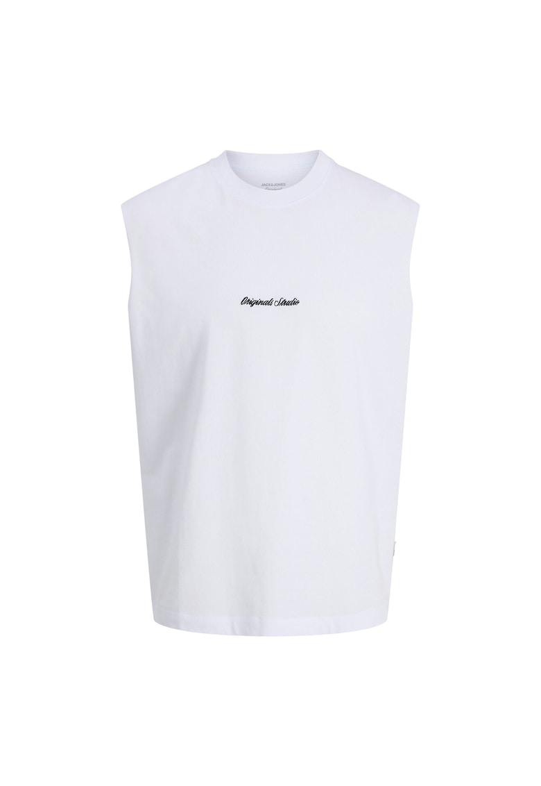 Maiou Barbati - jack jones - Bumbac - 2XL INTL - Alb -