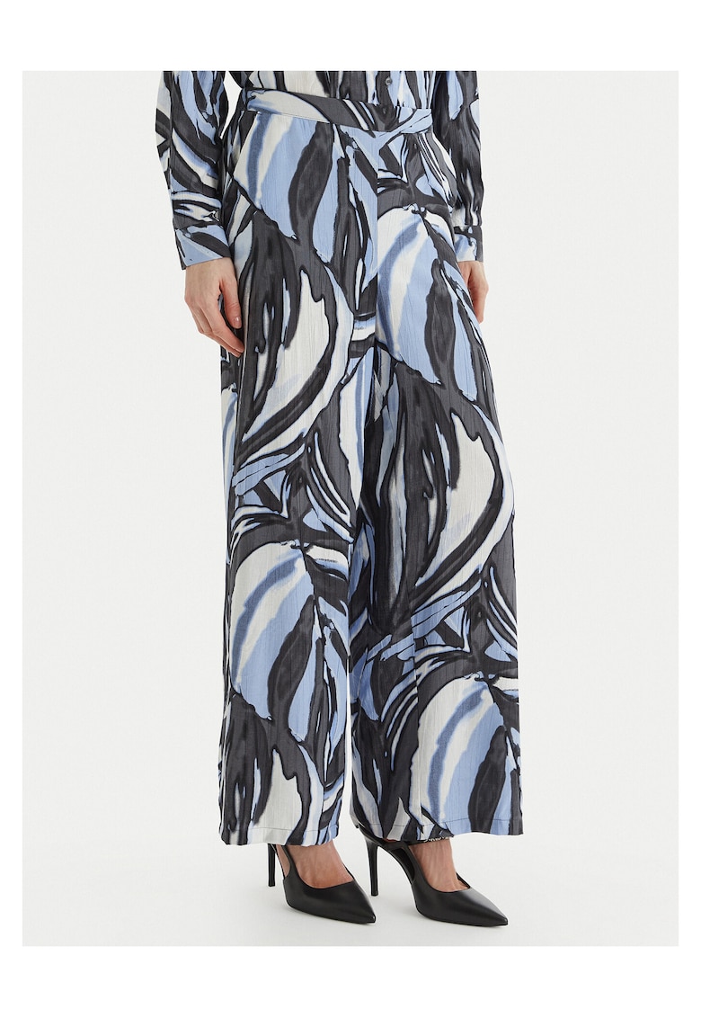 Pantaloni dama - Albastru - viscoza