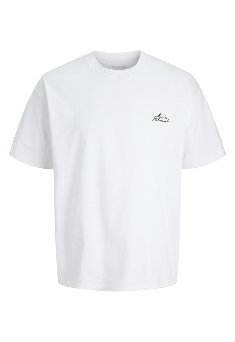 Tricou alb din bumbac organic - Alb