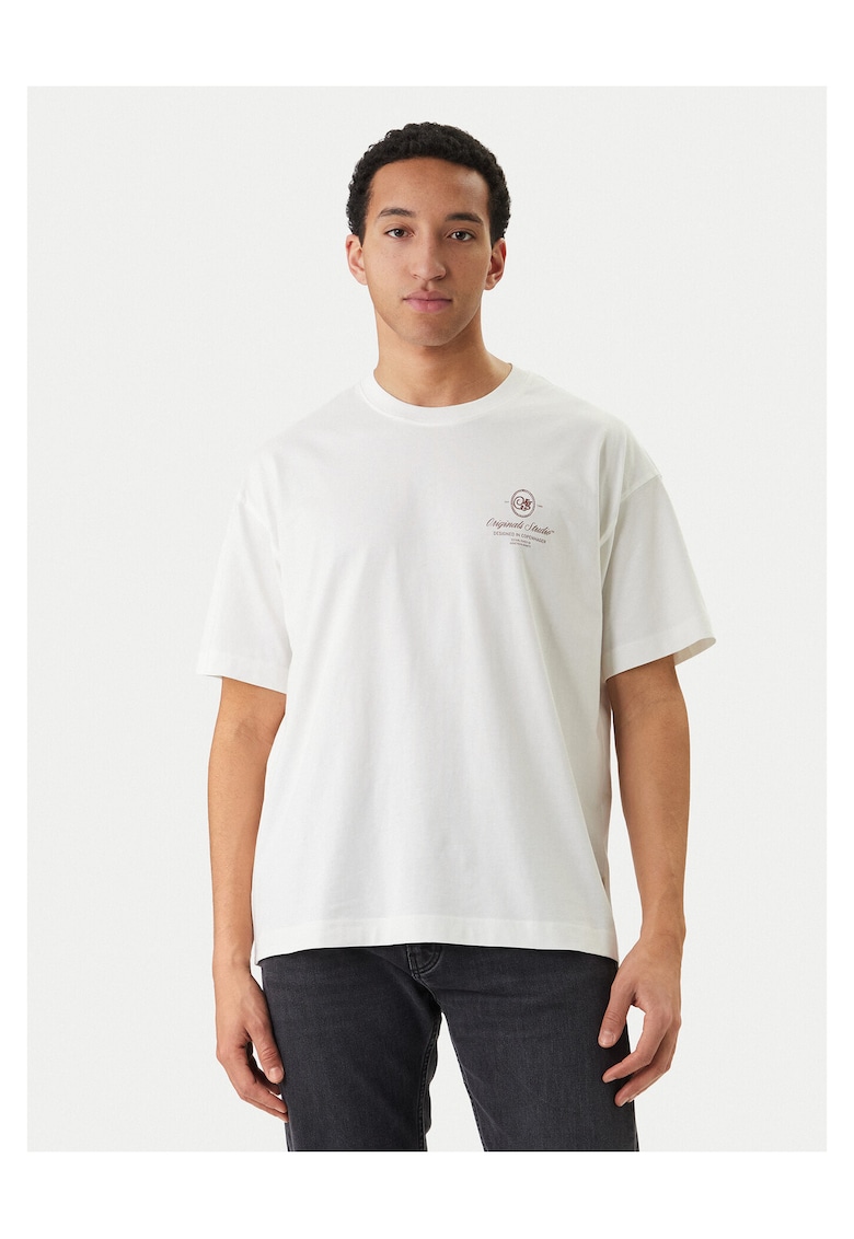 Tricou Barbati - jack jones - Bumbac - INTL - Ecru