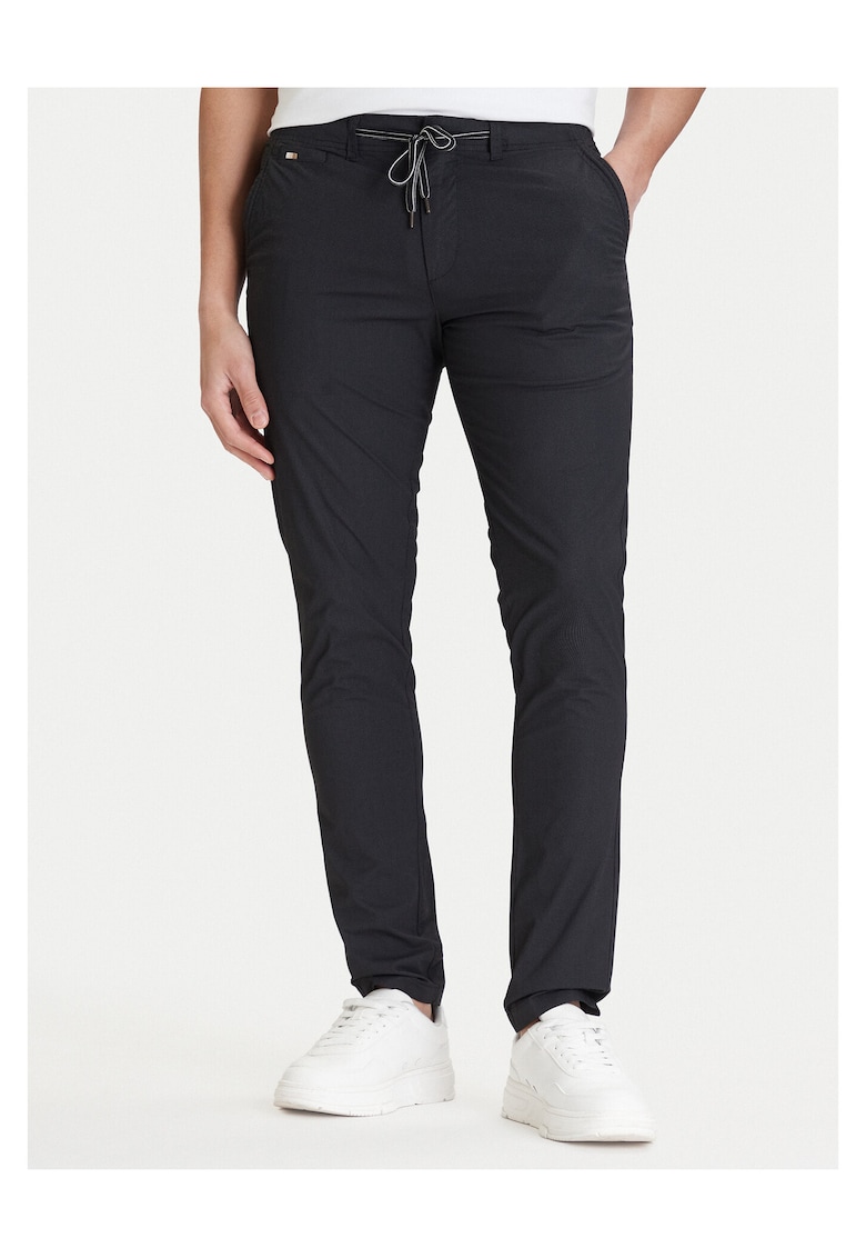 Pantaloni barbati slim fit - negru - bumbac