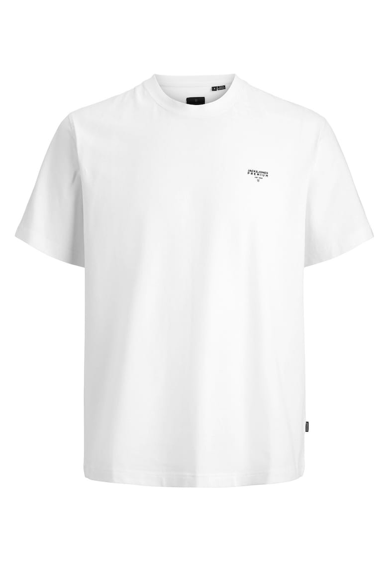 Tricou Barbati - Alb - bumbac organic/elastan
