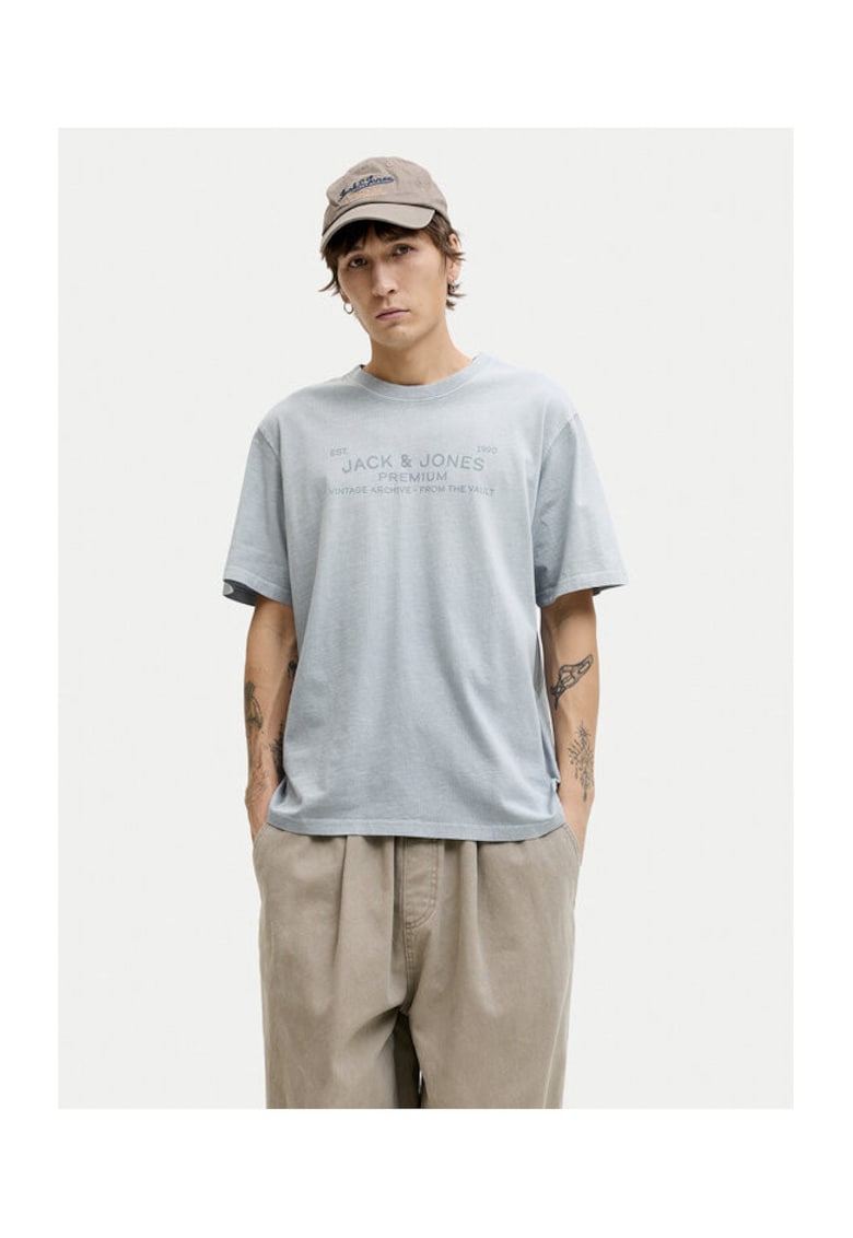 Tricou Barbati Bumbac organic - Albastru