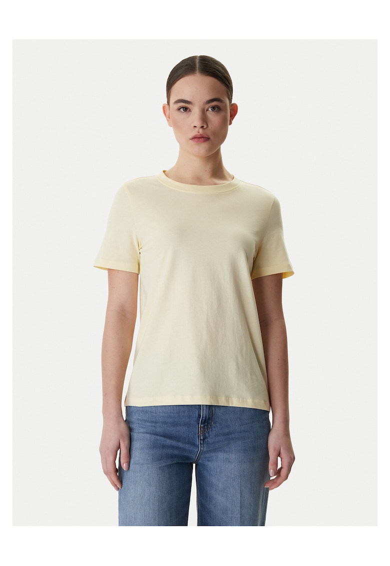 Tricou dama bumbac organic - Galben