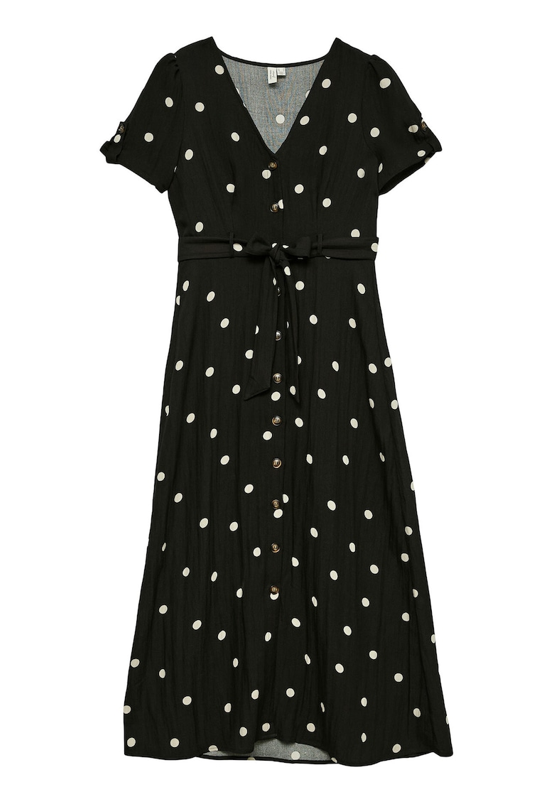 Rochie camasa Dama - buline - Negru