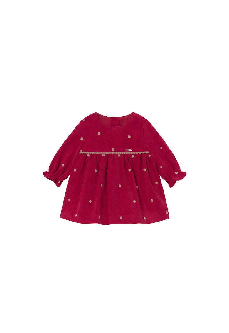 Rochie casual fete - rosie - poliester - captuseala 100% bumbac -