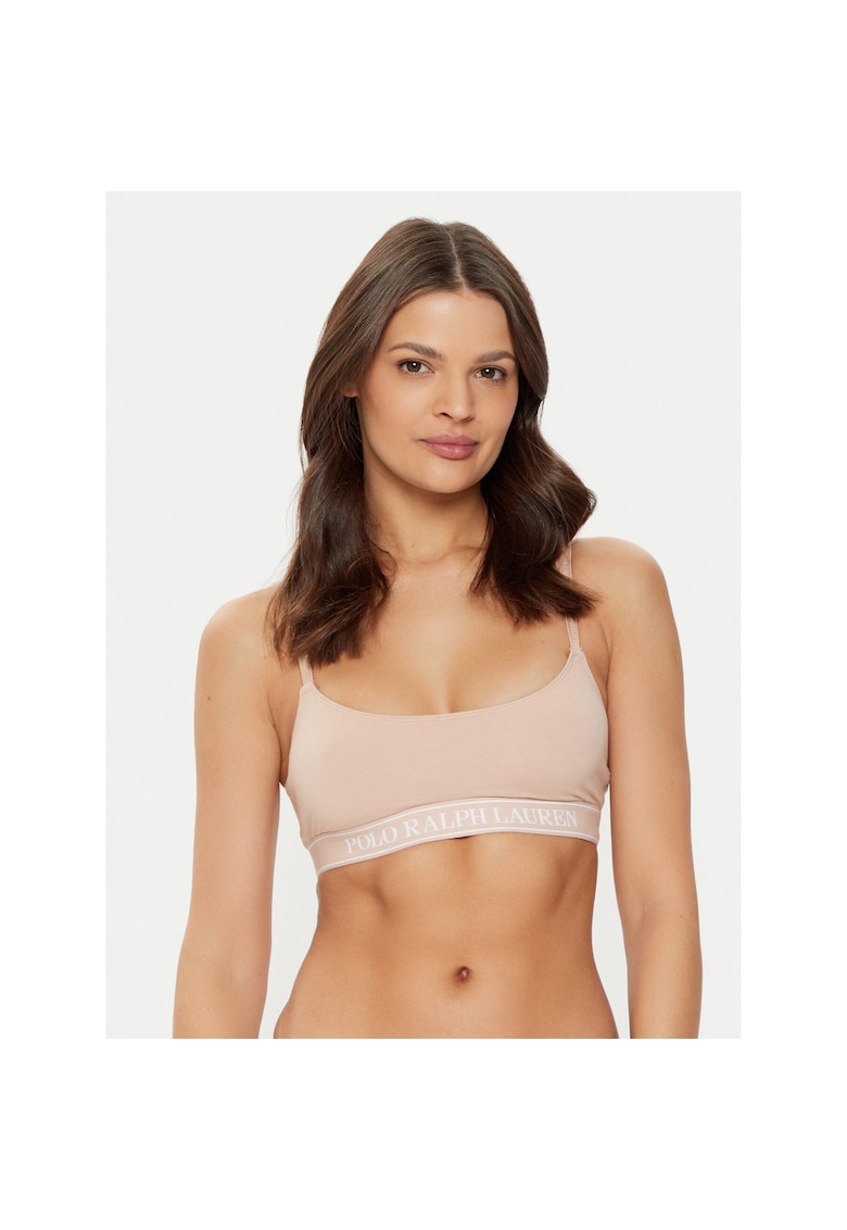 Bustiera sport dama - Bej - Bumbac/Poliamida -