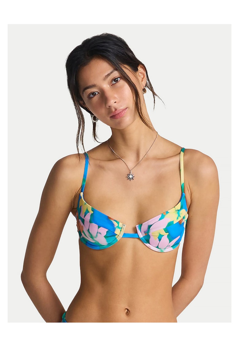 Costum de baie dama - top bikini - colorat - poliamida