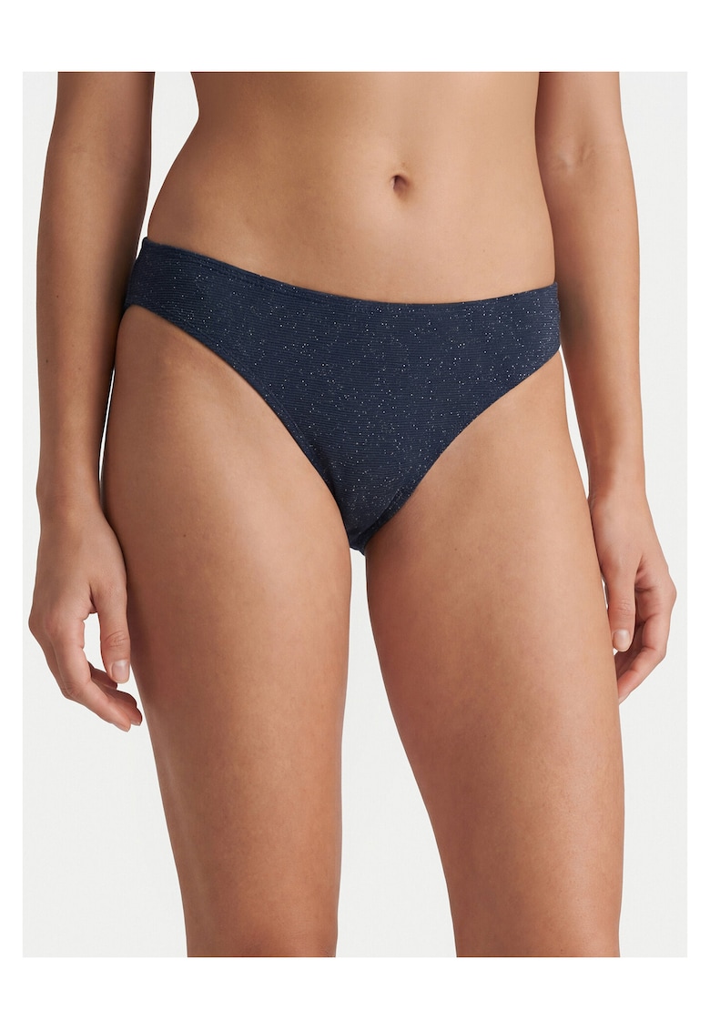 Slip de bikini 81% 10% fibra metalica - 9% elastan - bleumarin