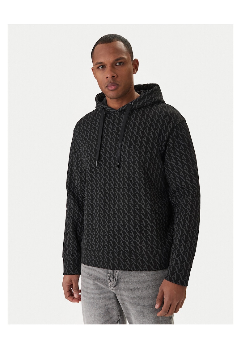 Hanorac barbati - bumbac negru - Negru