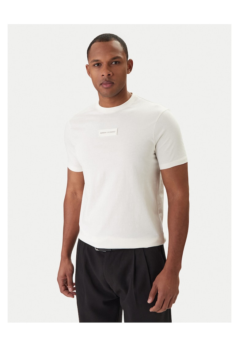 Tricou pentru barbati - slim fit - ecru - Ecru