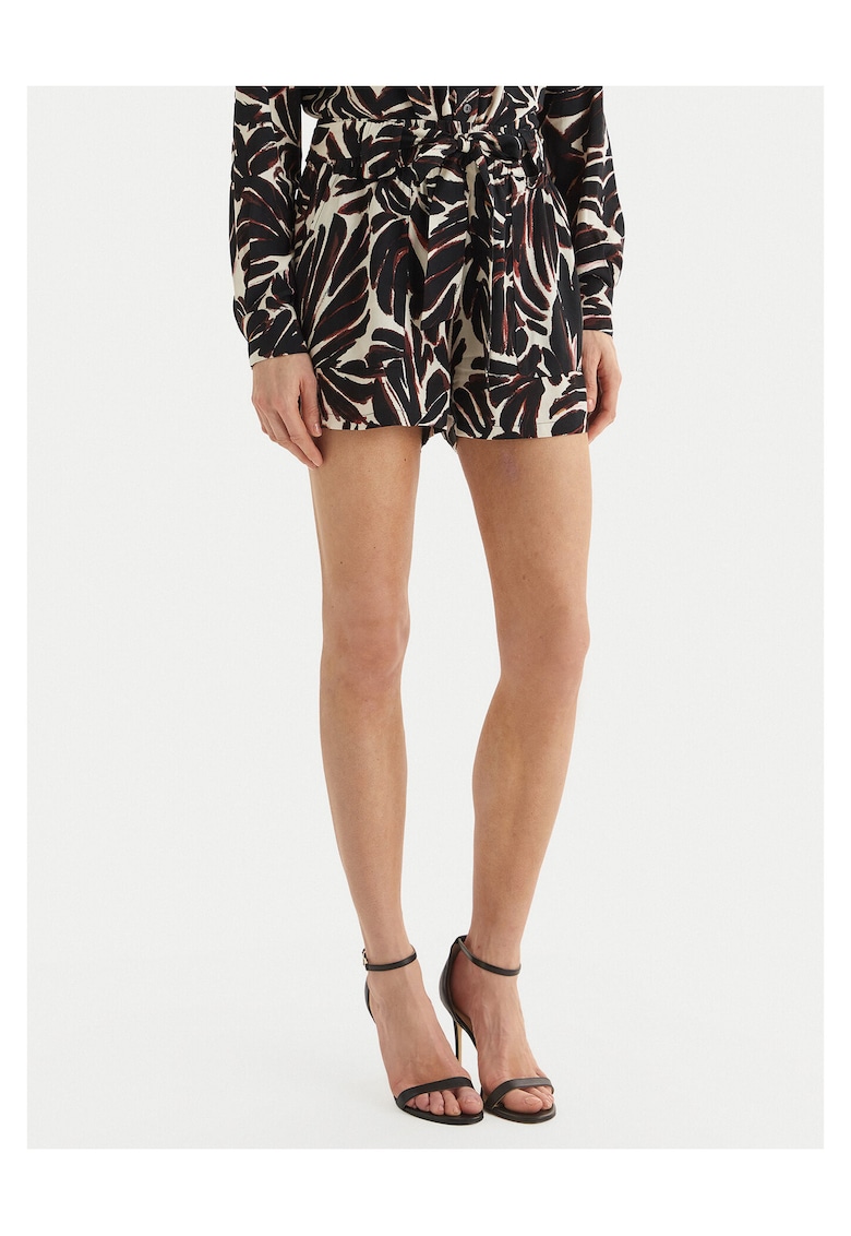 Pantaloni scurti dama - viscoza - negru