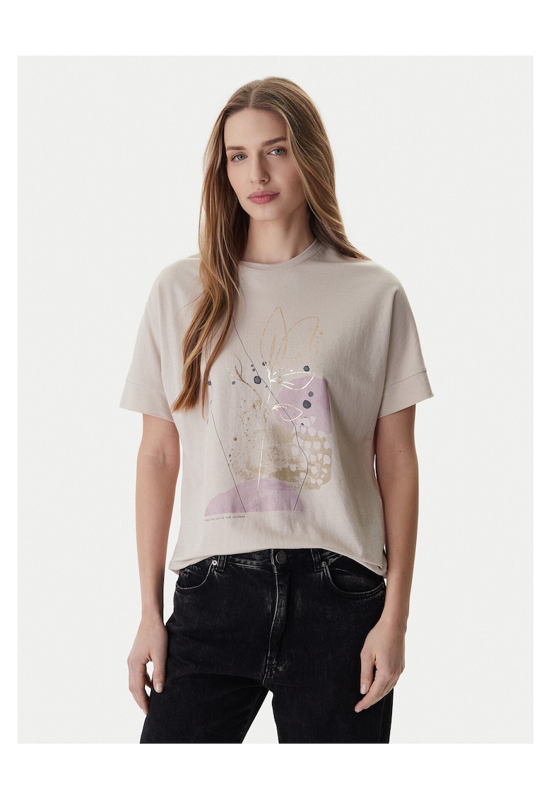 Tricou dama - gri - viscoza/nylon