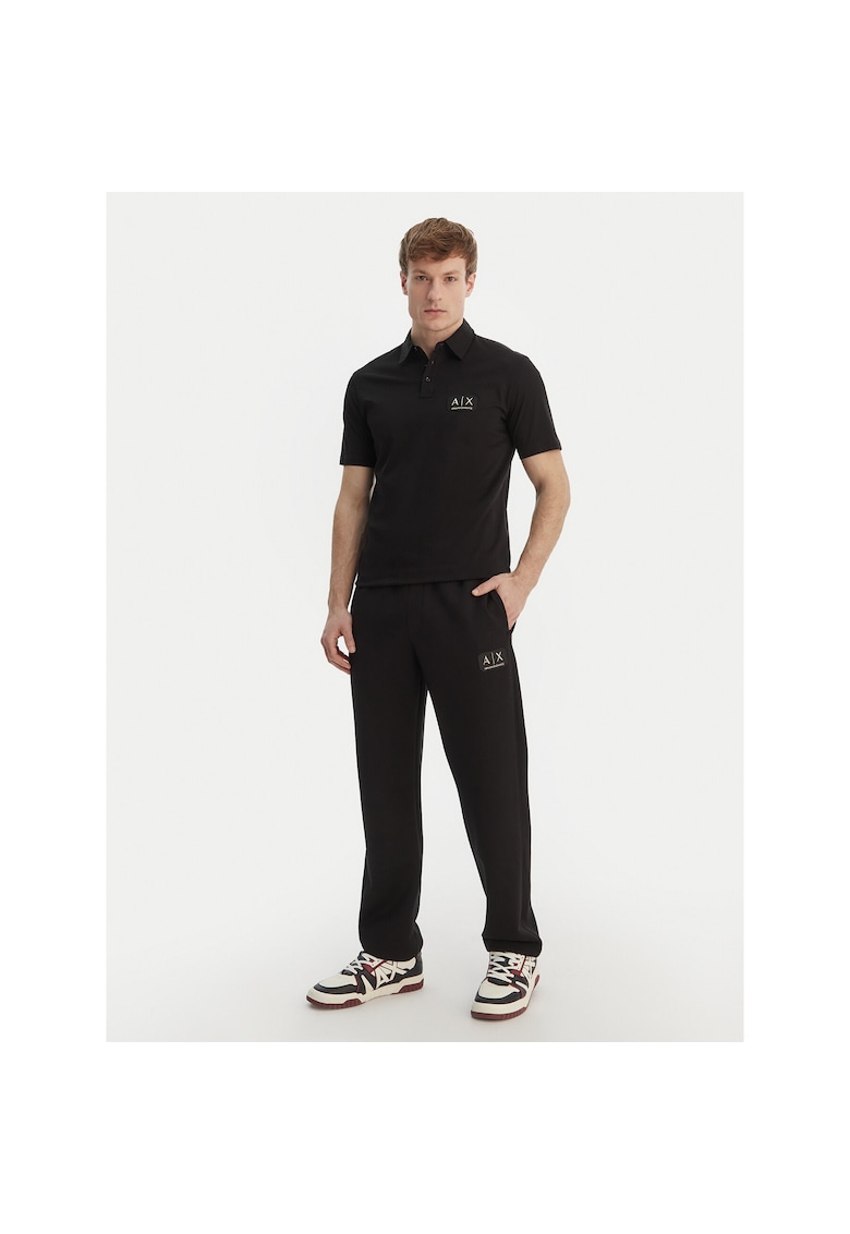 Pantaloni trening barbati - negru - poliester/modal/elastan