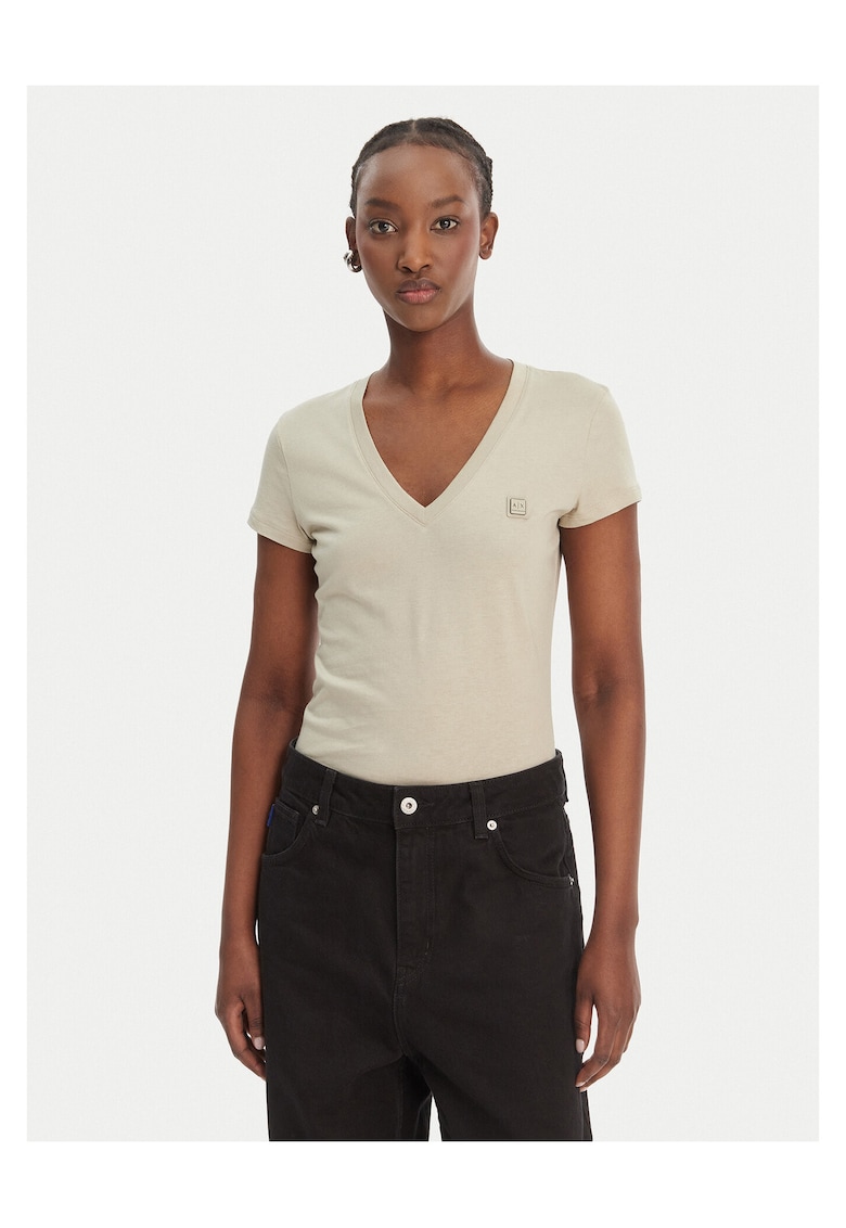 Tricou casual - Bej