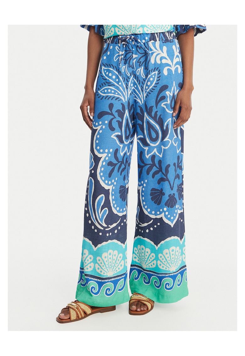 Pantaloni dama - viscoza - albastru deschis