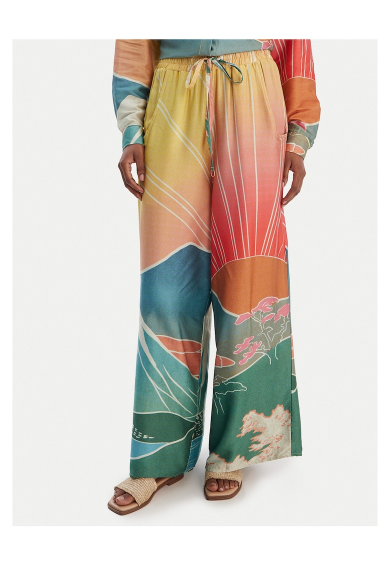 Pantaloni dama viscoza - Multicolor