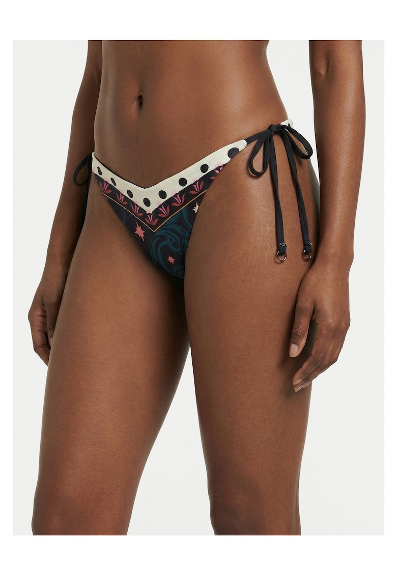 Slip de bikini Femeie - negru - poliester reciclat