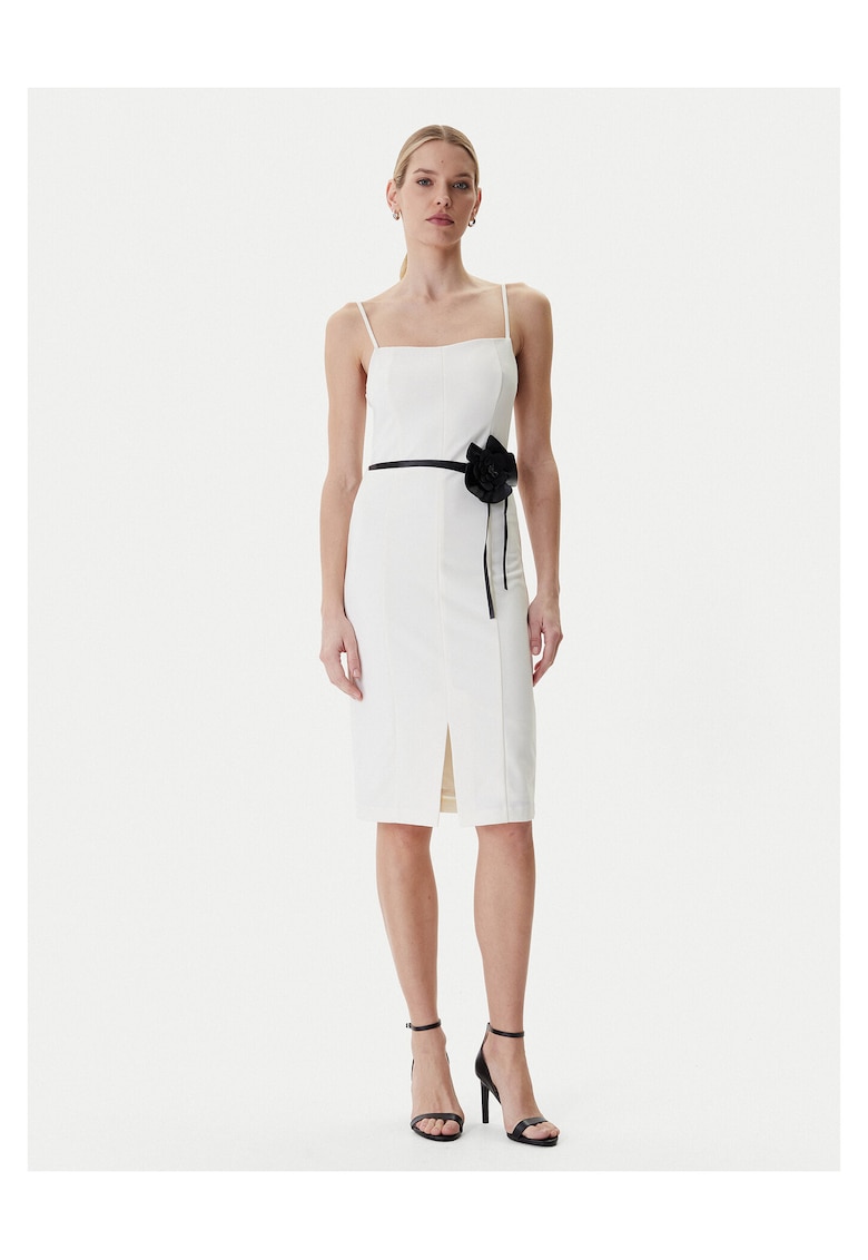 Rochie cocktail Poliester - Ecru - Ecru