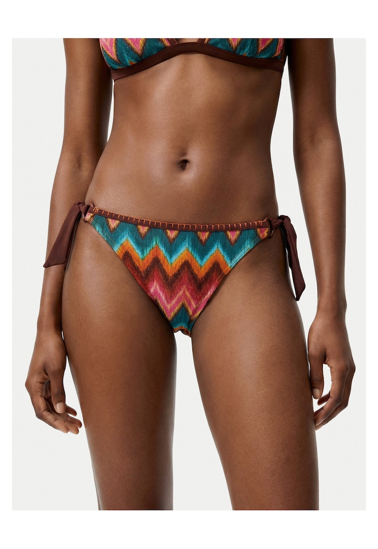 Slip de baie dama - multicolor - 74% poliamida - 13% fibra metalica - 13% elastan