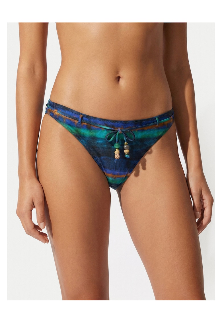 Costum de baie dama - slip de bikini - violet - bleumarin - verde - poliamida