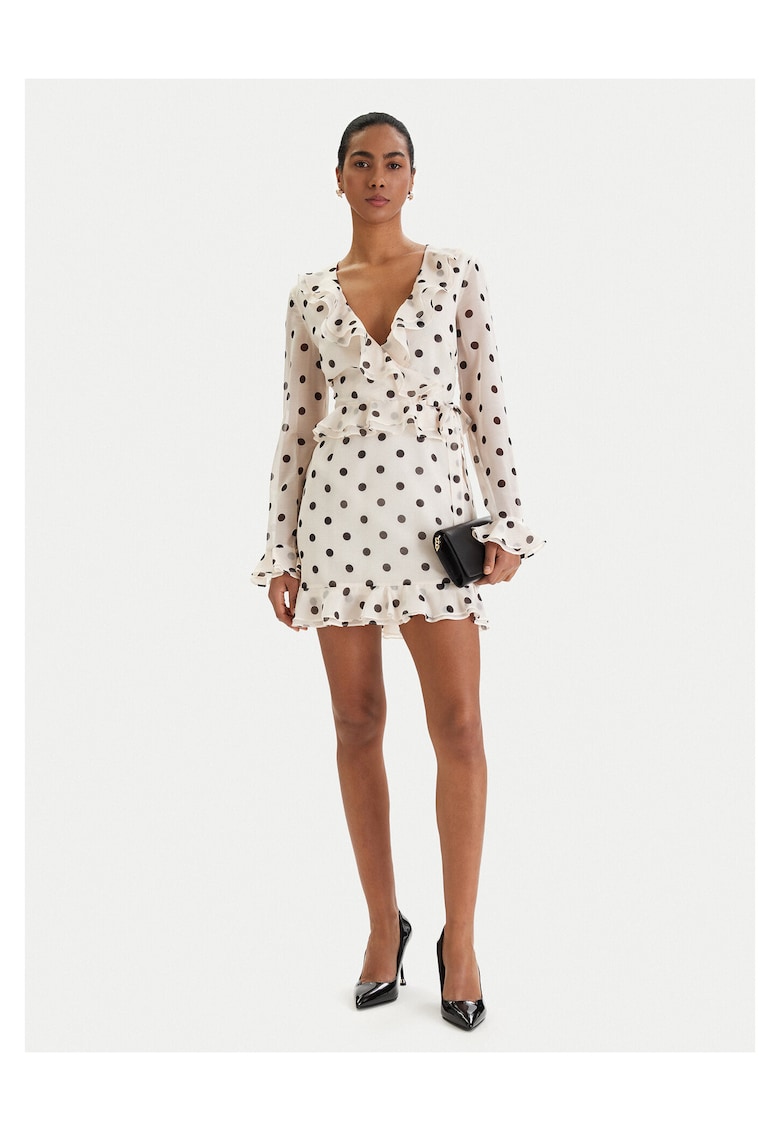 Rochie cocktail ecru - poliester