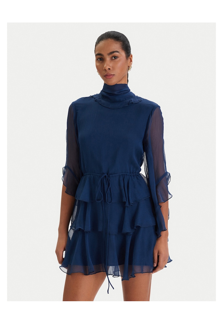 Rochie de cocktail - bleumarin - poliamida