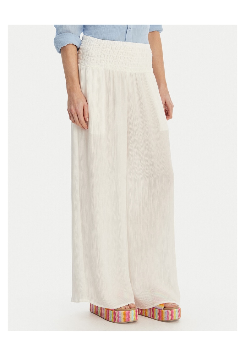 Pantaloni dama - Viscoza - Alb