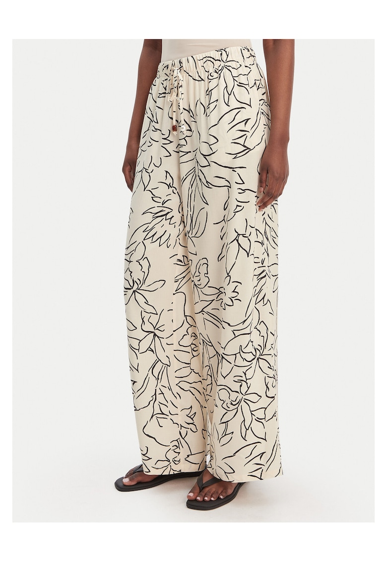 Pantaloni dama - viscoza - bej