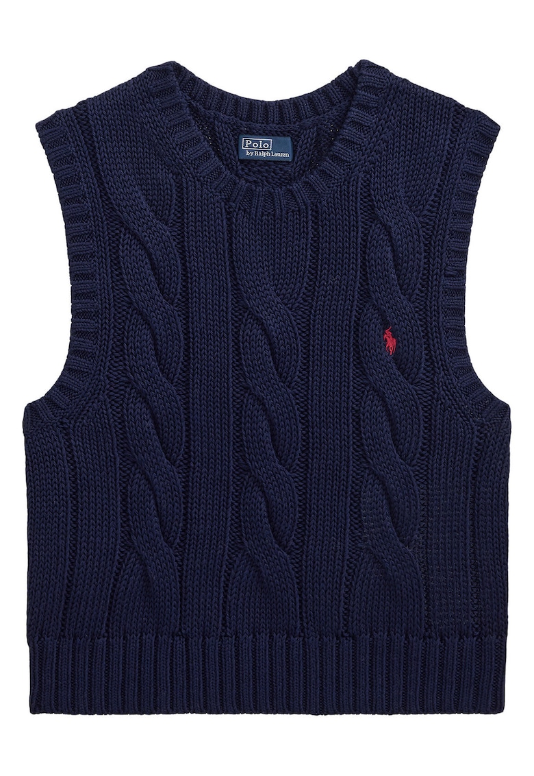 Pulover dama - slim fit - bleumarin - bumbac