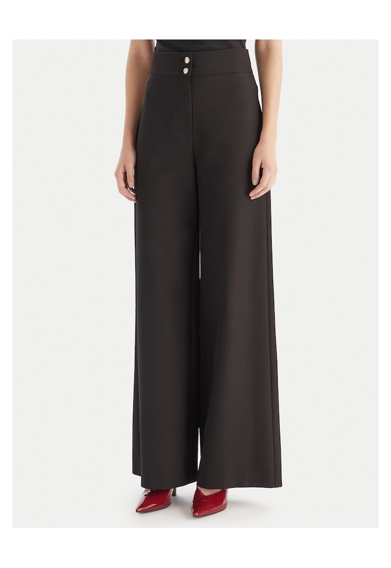 Pantaloni dama - poliester - Negru