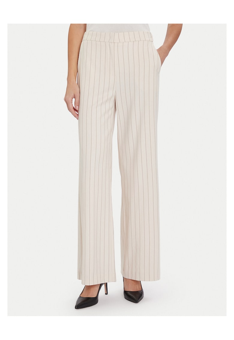 Pantaloni dama 64% poliester - 33% viscoza - 3% elastan - Ecru