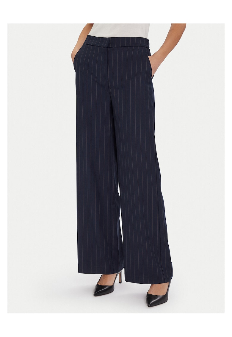 Pantaloni dama - poliester - bleumarin