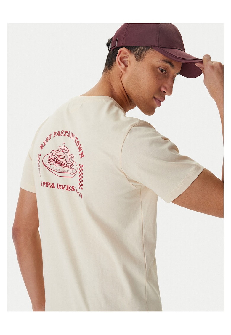 Tricou casual pentru barbati - Bej